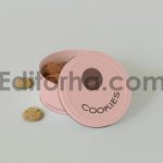 Round Cookies Tin Can Mockup4