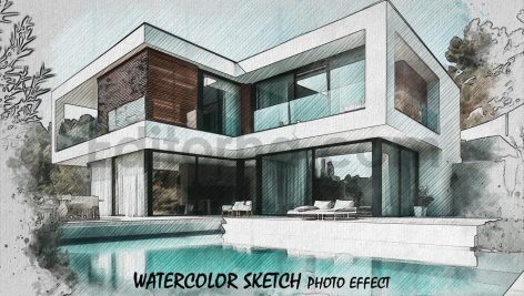 Watercolor Sketch photo effect
