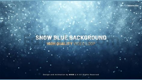 Snow Blue Background
