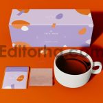 Tea Set. Box, Bag and Cup Mockup2