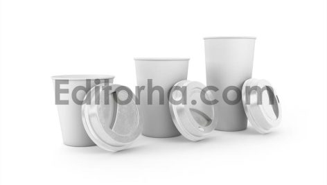 Three Sizes Coffee Cup Mockup3