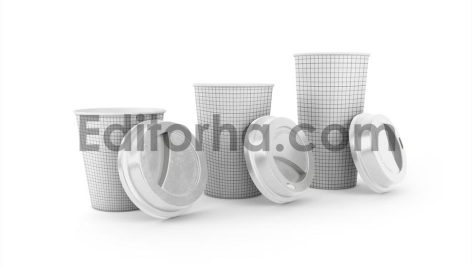 Three Sizes Coffee Cup Mockup4