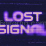 VHS Distorted Scan Text Effect