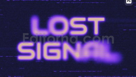 VHS Distorted Scan Text Effect