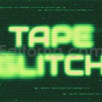 VHS Distorted Scan Text Effect
