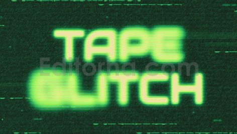 VHS Distorted Scan Text Effect