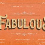 Vintage Text Effect template