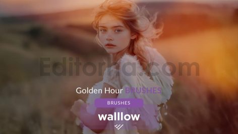 Soft Subtle Golden Hour Sunlight Photoshop brushes
