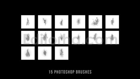 Realistic Fire and flame photoshop digital brushes