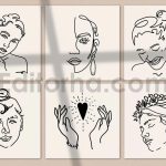 Line Art Abstract Insta Logo Kit