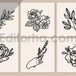 Line Art Abstract Insta Logo Kit