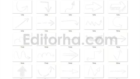 25 Chalk Arrow Overlay