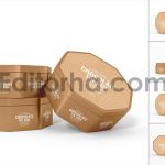 Chocolate Tin Can Branding Mockup Set1