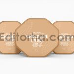 Chocolate Tin Can Branding Mockup Set6