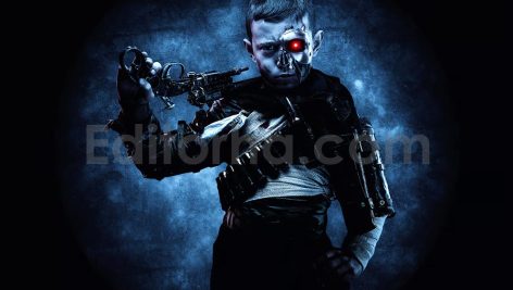 Cyborg Photoshop Action