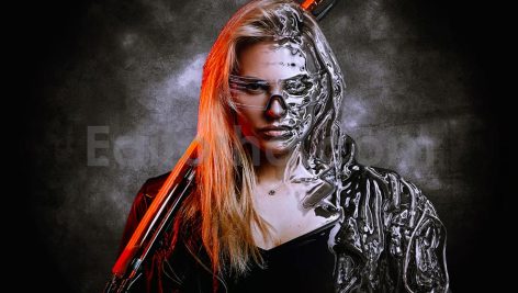 Cyborg Photoshop Action