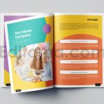 دانلود فایل لایه باز بروشور تبلیغاتی مهدکودک و پیش دبستانی Day Care Brochure