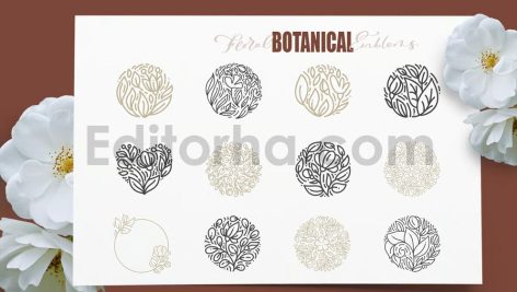 دانلود کالکشن لوگوی فلورال و بوتانیکال حرفه ای Floral Botanical Logo