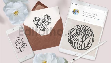 دانلود کالکشن لوگوی فلورال و بوتانیکال حرفه ای Floral Botanical Logo