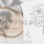 Floral Vector Line Art