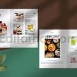 دانلود فایل لایه باز کاتالوگ غذاهای سالم و ارگانیک Clean Food Catalog