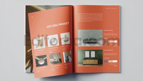 دانلود فایل لایه باز کاتالوگ مبلمان و دکوراسیون Furniture Catalog