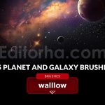 Galaxy Planets Starry Night Sky Photoshop brushes