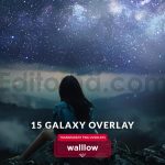 Galaxy starry night milky way photoshop overlays