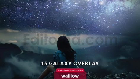 Galaxy starry night milky way photoshop overlays