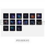 Galaxy starry night milky way photoshop overlays