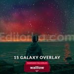 Galaxy starry night milky way photoshop overlays