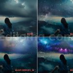 دانلود مجموعه اورلی لایت فتوشاپ برای خلق آسمان شب و کهکشان راه شیری