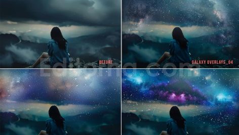 دانلود مجموعه اورلی لایت فتوشاپ برای خلق آسمان شب و کهکشان راه شیری
