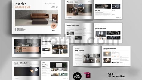 Interior Catalogue Brochure Template Landscape