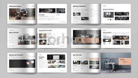 Interior Catalogue Brochure Template Landscape