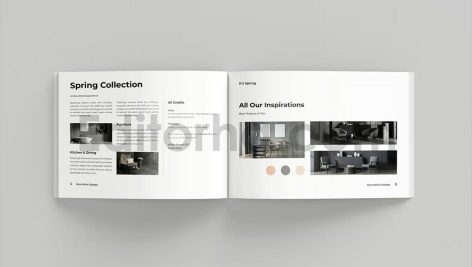 Interior Catalogue Brochure Template Landscape