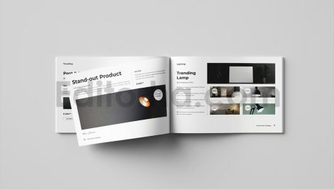 Interior Catalogue Brochure Template Landscape