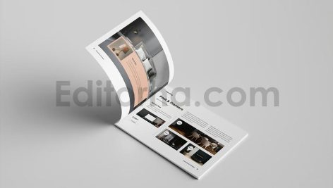 دانلود فایل لایه باز کاتالوگ افقی دکوراسیون داخلی، برای معرفی پروژه‌های معماری
