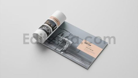 Interior Catalogue Brochure Template Landscape