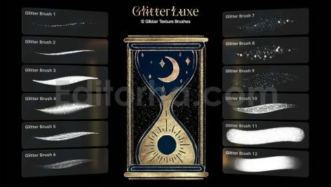Photoshop Glitter Texture Brushes