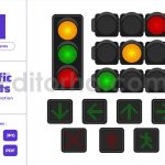 Traffic Light - Safety Driving Warning Signal Lamp