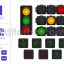 Traffic Light - Safety Driving Warning Signal Lamp