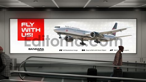 Airport Billboard Mockup1