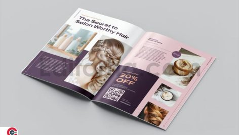 Catalog Brochure Template for Beauty & Cosmetics