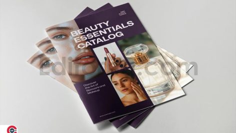 Catalog Brochure Template for Beauty & Cosmetics