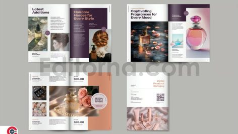 Catalog Brochure Template for Beauty & Cosmetics