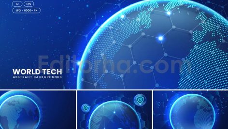 Blue World Technology Backgrounds