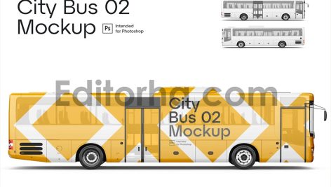 City Bus 02 Mockup