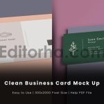 Clean Business Card Mock Up1