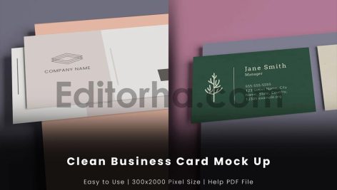 Clean Business Card Mock Up1